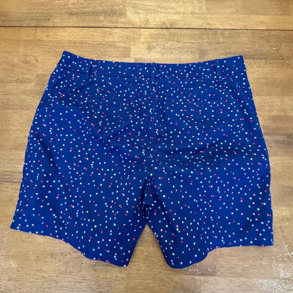 Talbots Navy Star Print Chino Shorts - Picture 10 of 10